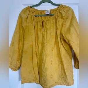 St. John’s Bay Large Marigold color, 3/4 length sleeve shirt